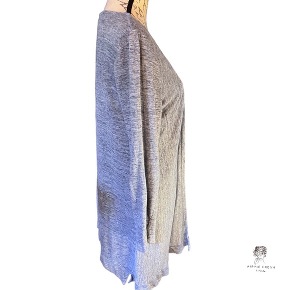 Tahari Women’s 100% Linen Blue T Shirt & Longer Cardigan Matching Set M - Picture 2 of 6